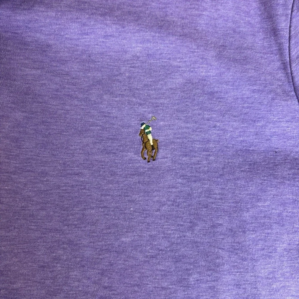 Polo Ralph Lauren Shirt Men's XL‎ Purple Short Sleeve Preppy Classic Brown Pony